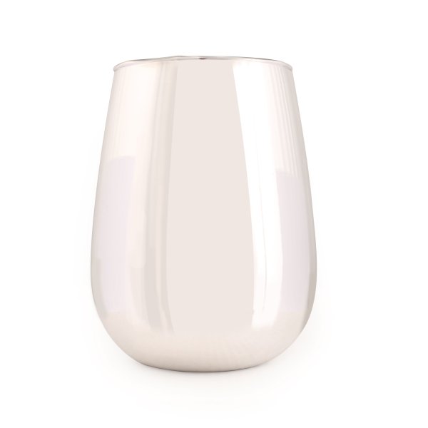 Silverf�rgad glasbeh�llare f�r ljus