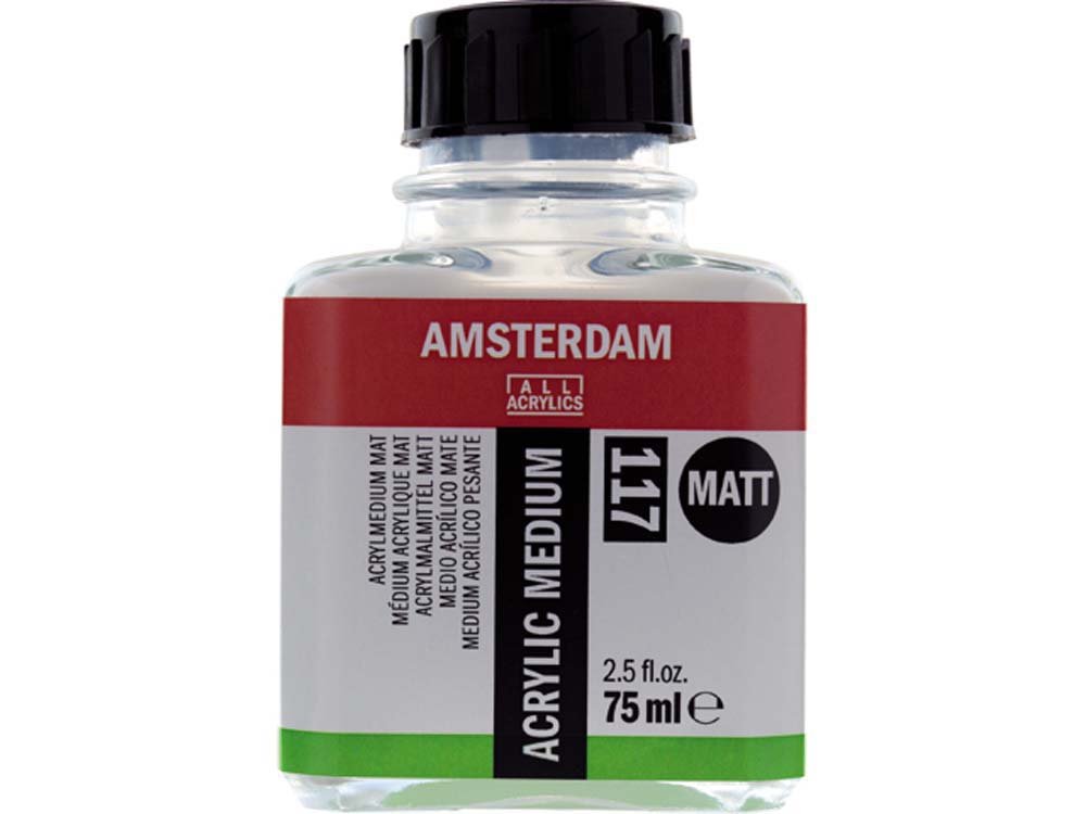 Amsterdam Akrylmedium Mat - 75 ml - Akrylmedier, Malermedium, Fernis og kunstner medier til kunstmaling
