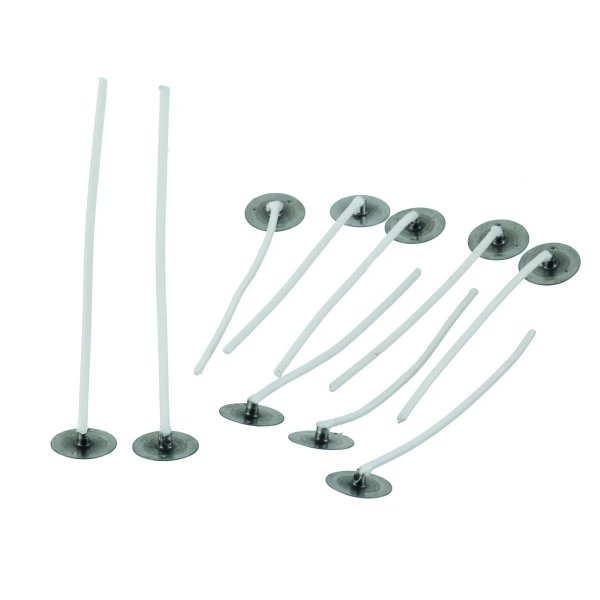 Platt veke vaxad 3x10 / 8 cm - 10-pack. med h�llare