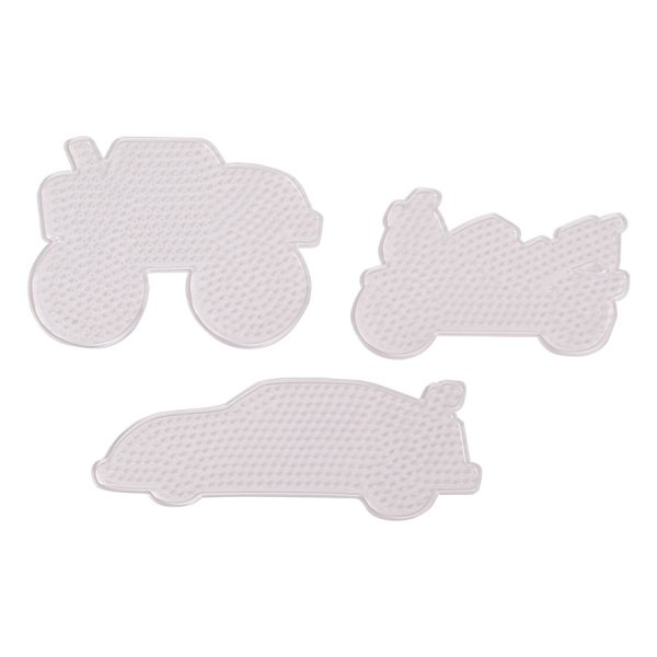 P�rlplattor Fordon 3-pack - Transparenta former