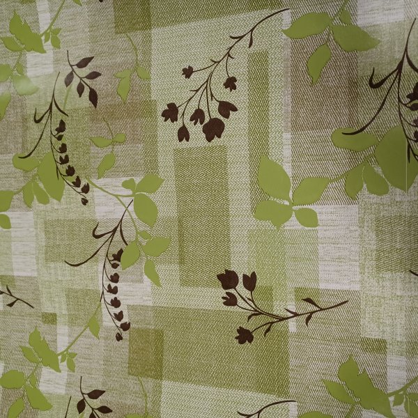 Vaxduk PVC gr�n bladning 140 cm