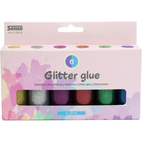 Glitterlim Flaskor 6P Glitterlim Flaskor 6P