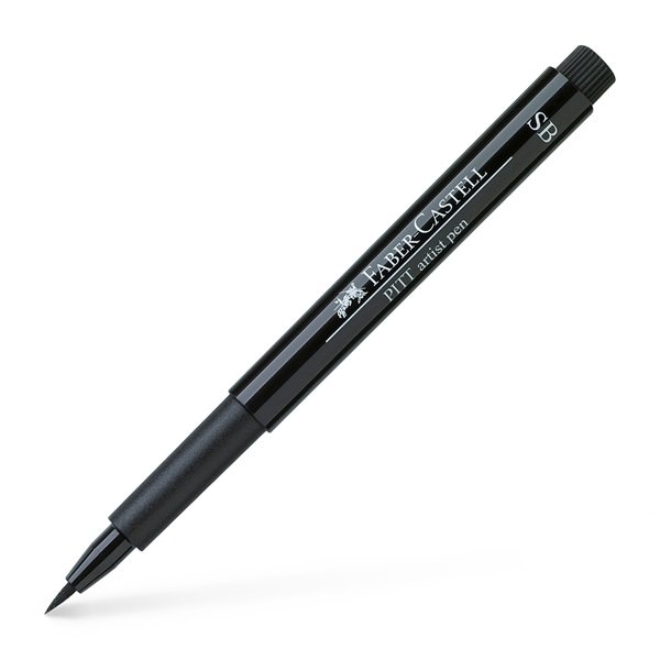 Tegnepenn PITT Artist Soft Brush 0,5-5 mm - Svart