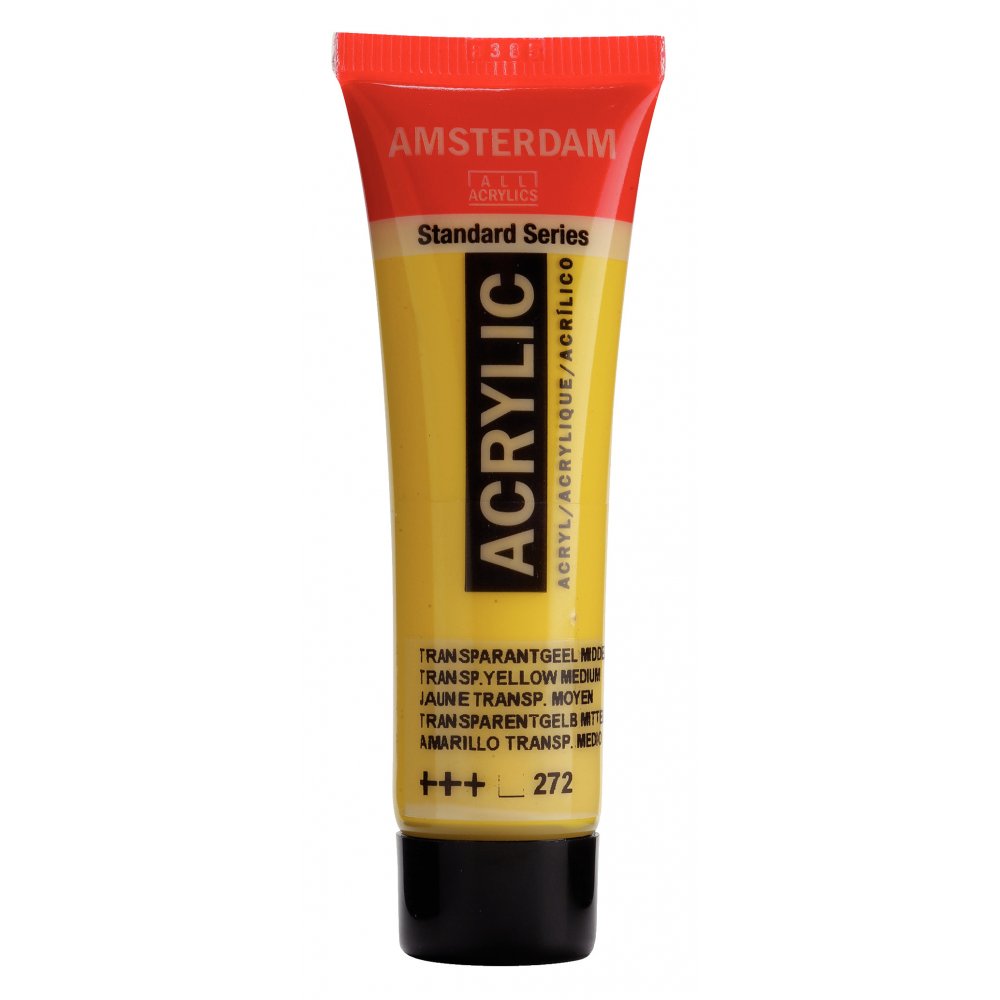 Akrylmaling Amsterdam 20 ml - Transp. Ylw Med. - Akrylfarver, Kunstnerfarver