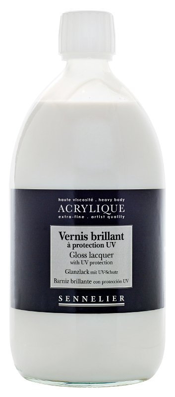 Fernissa Sennelier 1 liter - Akryl Gloss Lacquer - Akrylmedier, Malermedium, Fernis og kunstner medier til kunstmaling