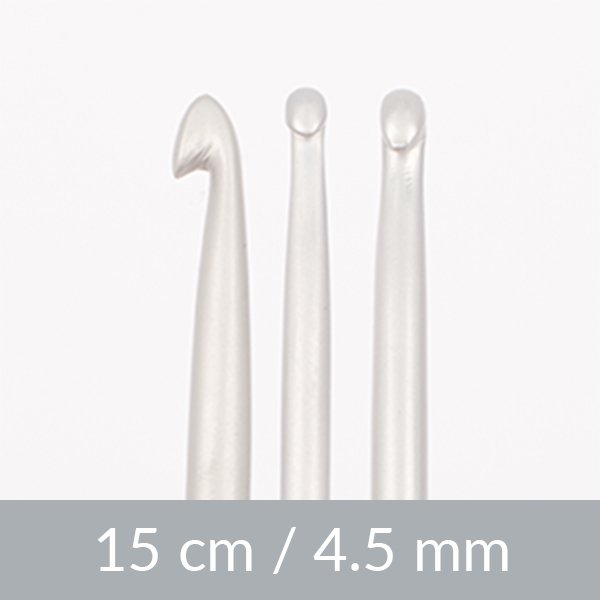 Virknål - Aluminium - 15cm 4.50mm / 5.9in 7 - Virknålar, Virkning, Sticka & virka