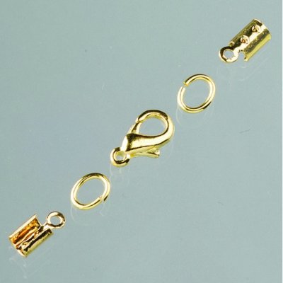 Lsanordningar fr lderband  2 mm - guldplterade (klmfste)