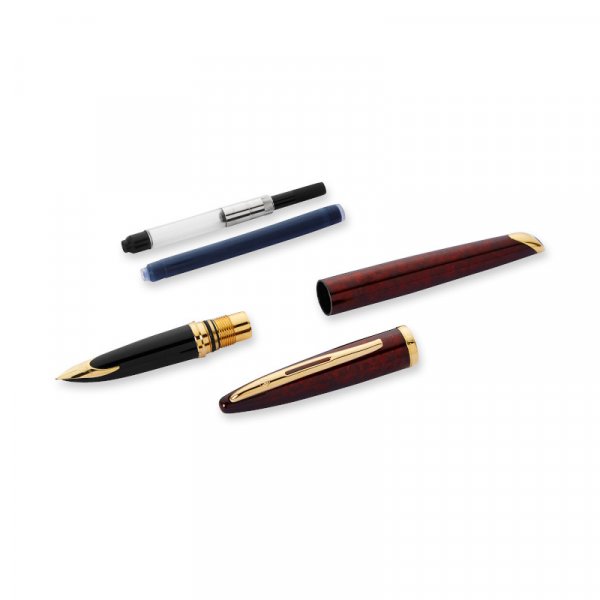 Reservoarpenna Waterman Carène Marine Amber - Gold Trim - Medium Blå Reservoarpenna Waterman Carène Marine Amber - Gold Trim - Medium Blå