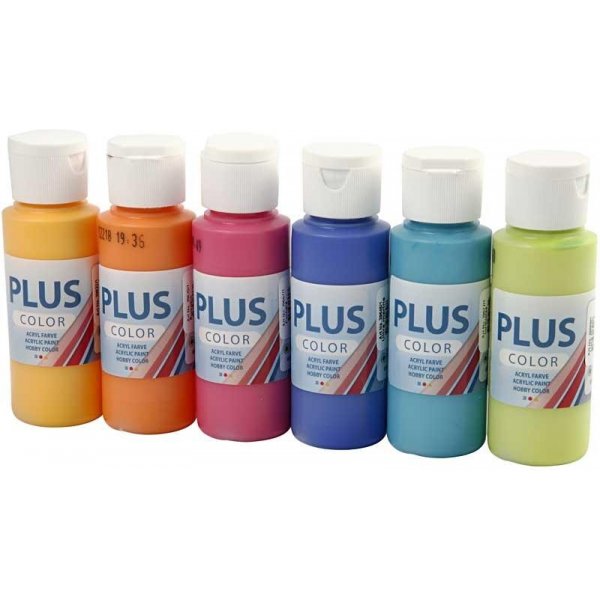 Plus Color Hobbyfärg - colorful - 6 x 60 ml Plus Color Hobbyfärg - colorful - 6 x 60 ml