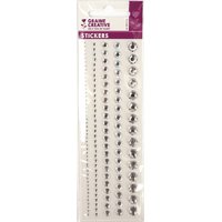 Strassremsor självhäftande vita 8 mm, 5-pack - Strass att stryka på, Strass, Pyssla