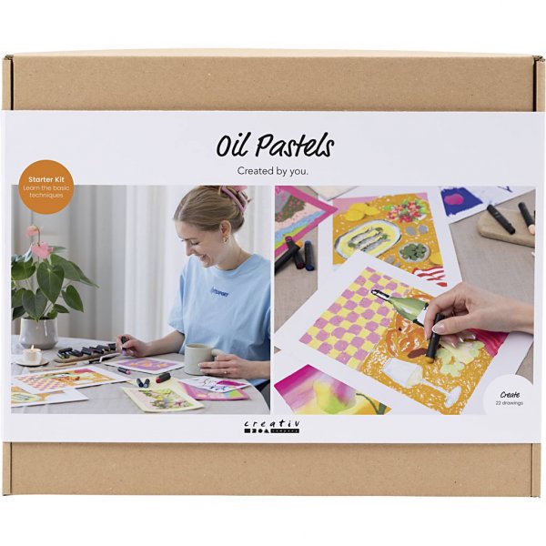 Start DIY Kit Oljepastell Illustration Mixade F�rger
