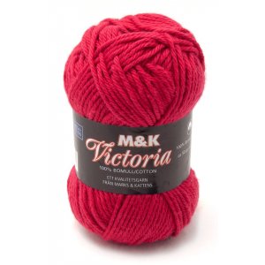 M&K Victoria garn - 50 g - Rød (756)