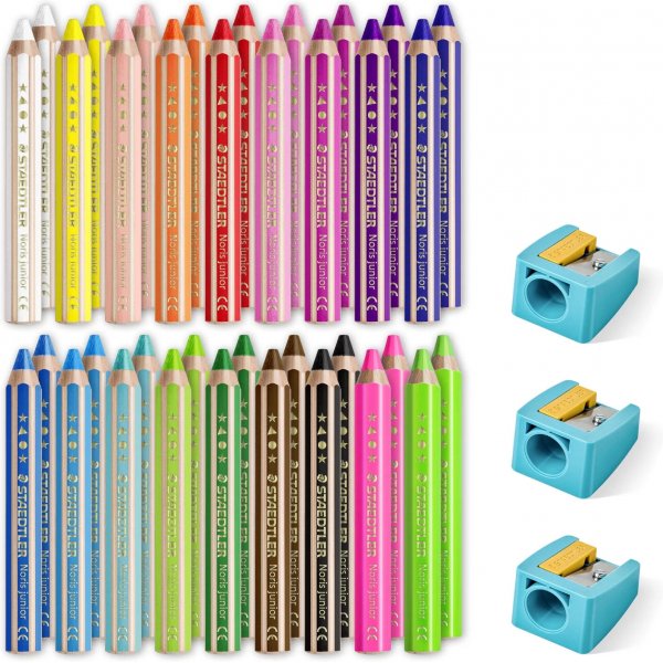 Noris Junior 3-i-1 barneblyanter - 36 blyanter