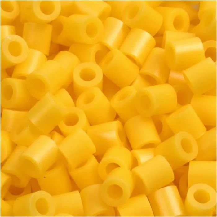 NABBI Tube perler - Gul (32227) - 1100 stk - Rørperler, Perler & perleplader, Håndværk