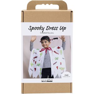 DIY-sæt Uhyggeligt kostume Kappe og pandebånd Blandede farver DIY-sæt Uhyggeligt kostume Kappe og pandebånd Blandede farver