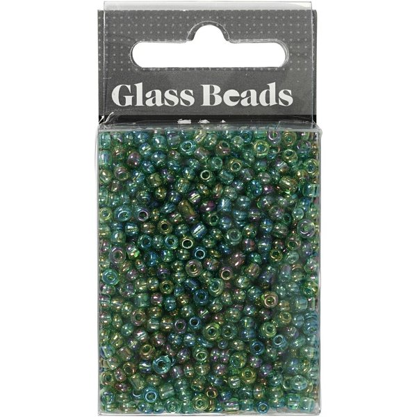 Rocaillepärlor 3 mm Grönolja 25 g Rocaillepärlor 3 mm Grönolja 25 g