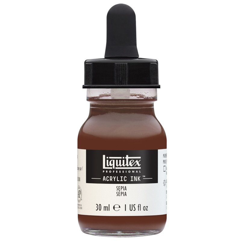Akrylfärg - Liquitex Prof. Ink 30ml - Sepia - Akrylfärger, Konstnärsfärger