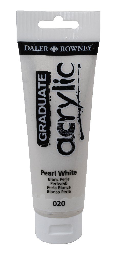 Akrylfärg Graduate 120 ml - Pearl White - Akrylfärger, Konstnärsfärger