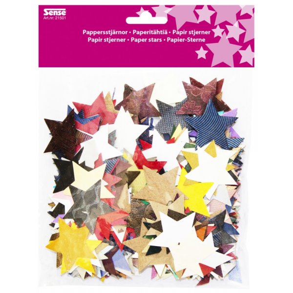Papirstjerner Sense - Blandede farger