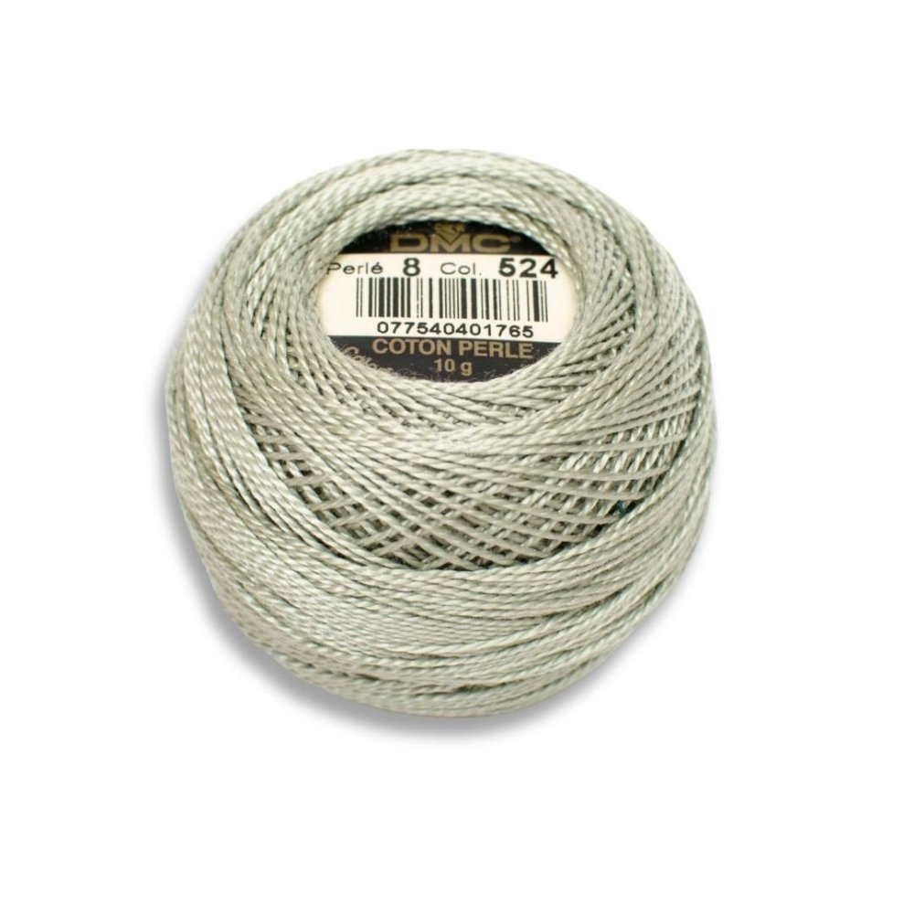 DMC Pearl Cotton Art. 116/8, 524 Pebble Green - Broderigarn, Garn, Sticka & virka