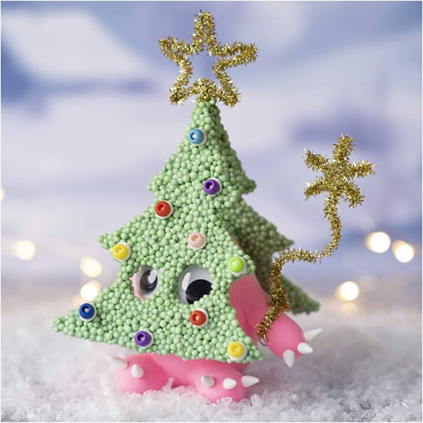 Mini DIY-sæt Modellering af juletræsmonster blandede farver Mini DIY-sæt Modellering af juletræsmonster blandede farver