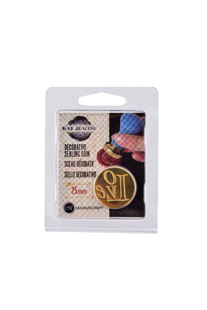 Mønt til seglstempler Love - 25 mm - Segl stempel, Stempler, Scrapbooking, Håndværk