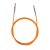 Enkel kabel KnitPro Orange - 80 cm