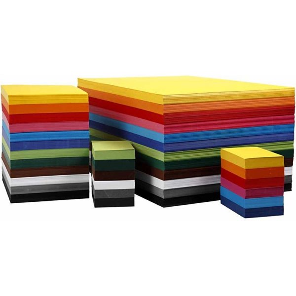 Creativ kartong - mixade färger - A6 - 12x100 st Creativ kartong - mixade färger - A6 - 12x100 st