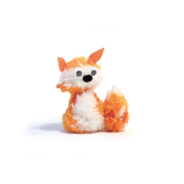 Gör-det-själv kit för pompom-räv Gör-det-själv kit för pompom-räv