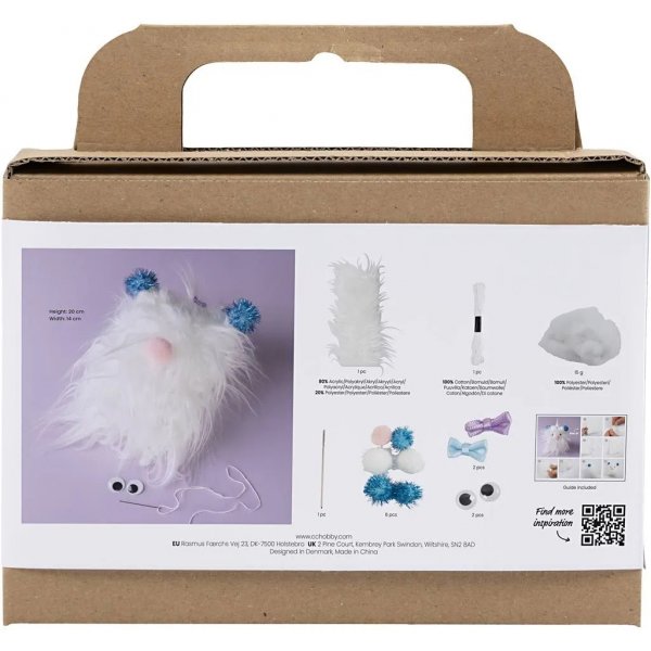 Mini DIY Kit Sömnad, mixade färger, Monster Mini DIY Kit Sömnad, mixade färger, Monster