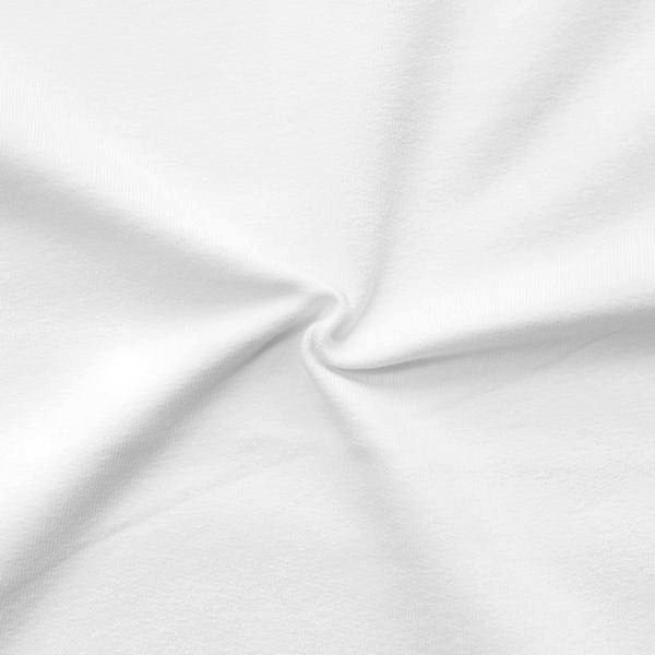 French Terry sweatshirtstof Fashion Basic 2 - 150 cm - Hvid - Sweatshirtstoffer, Beklædningsstoffer, Stof