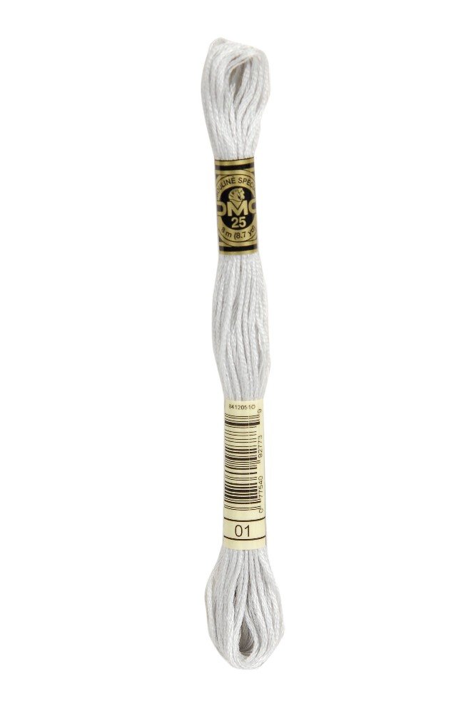 Moulinegarn DMC - Färg: 1 - Broderigarn, Garn, Sticka & virka