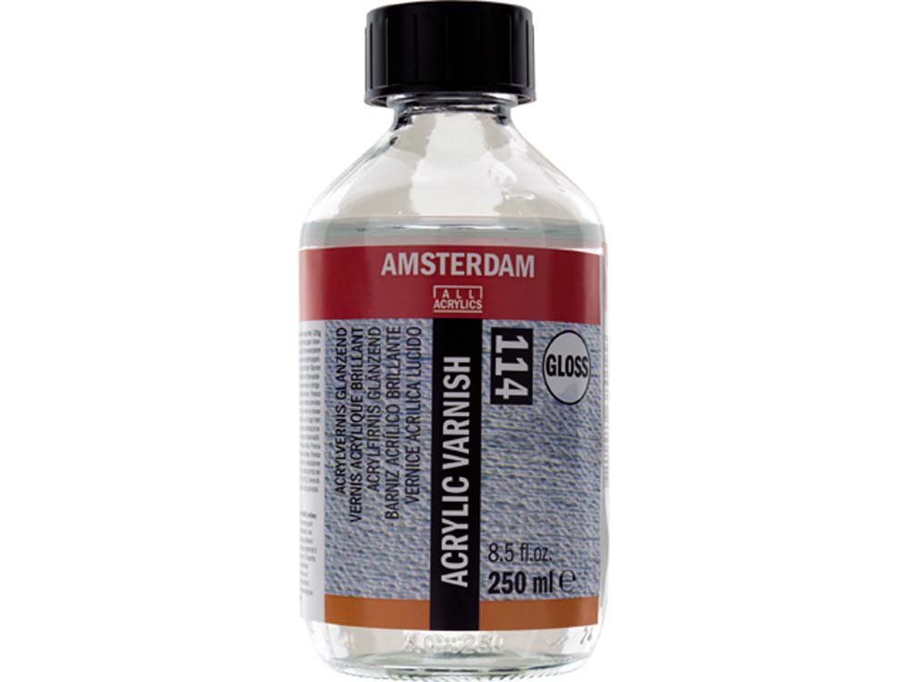 Amsterdam Akryl Slutfernis Glans - 250 ml - Akryl lak, Hobbylack, Fernis og kunstner medier til kunstmaling