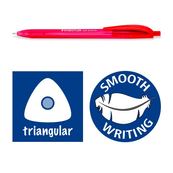 Kuglepenne Staedtler Ball 4230 M 8 farver - 8-pak Kuglepenne Staedtler Ball 4230 M 8 farver - 8-pak