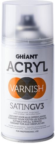 Spraymaling Ghiant Acryl 300 ml - Lakk Semimatt / Satin - Spraybokser, Spraymaling, Hobbymaling