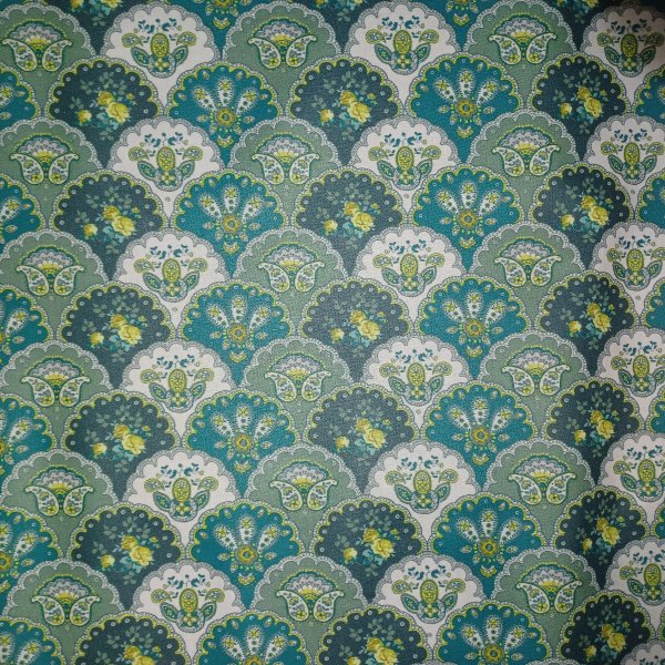 Vaxduk textil moccam�nster gr�n 160 cm