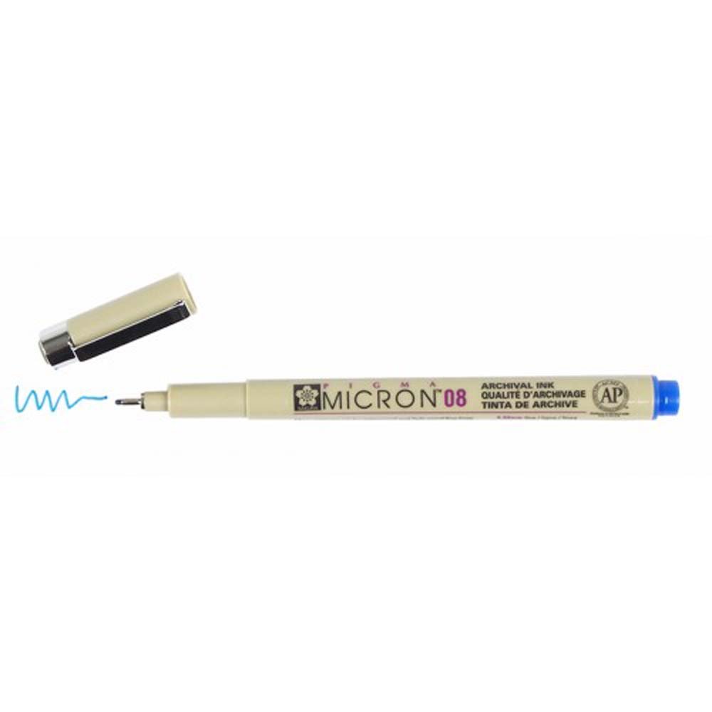 Pigma Micron Blue - 0,5 mm - Fineliners, Penne, Penne, kridt & tusch