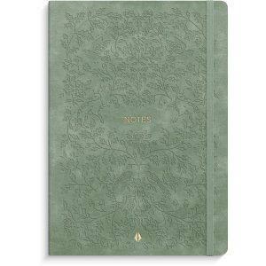 Notesbog Deluxe A5 glat grøn skovlinjeret Notesbog Deluxe A5 glat grøn skovlinjeret