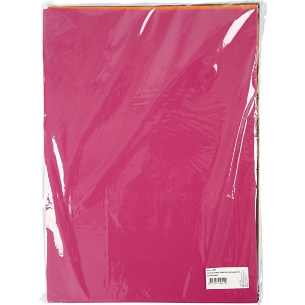 Dekorgummi - mixade färger - A3 - 30st Dekorgummi - mixade färger - A3 - 30st
