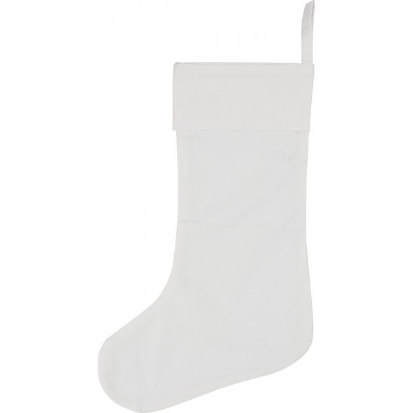 Bomulds julestrømpe - hvid - 210 g Bomulds julestrømpe - hvid - 210 g