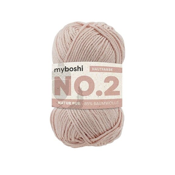 Myboshi No.2 - 50 g - Nøgen - Myboshi garn, Garn, Strikke, hækle, knytte og væve