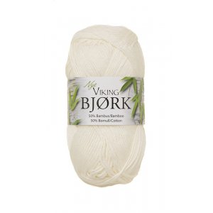 Viking garn Bjrk 50g - Naturvit (502)