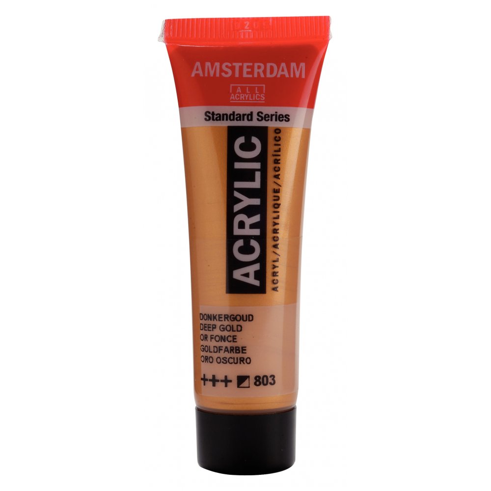 Akrylmaling Amsterdam 20 ml - Deep Gold - Akrylfarver, Kunstnerfarver