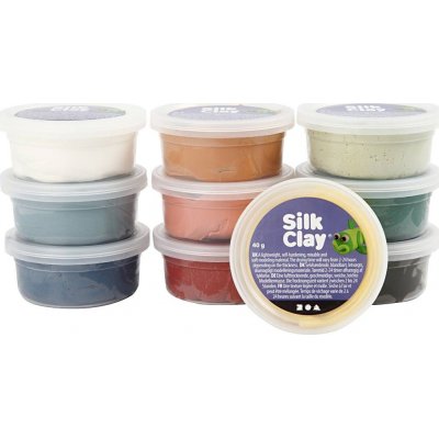 Silk Clay - kedelige farver - 10 x 40 g