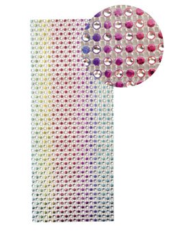 Flerfärgad bling-dekoration 10 x 25,5 cm Flerfärgad bling-dekoration 10 x 25,5 cm