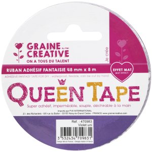 Queen tejp lila 48 mm x 8 m Queen tejp lila 48 mm x 8 m