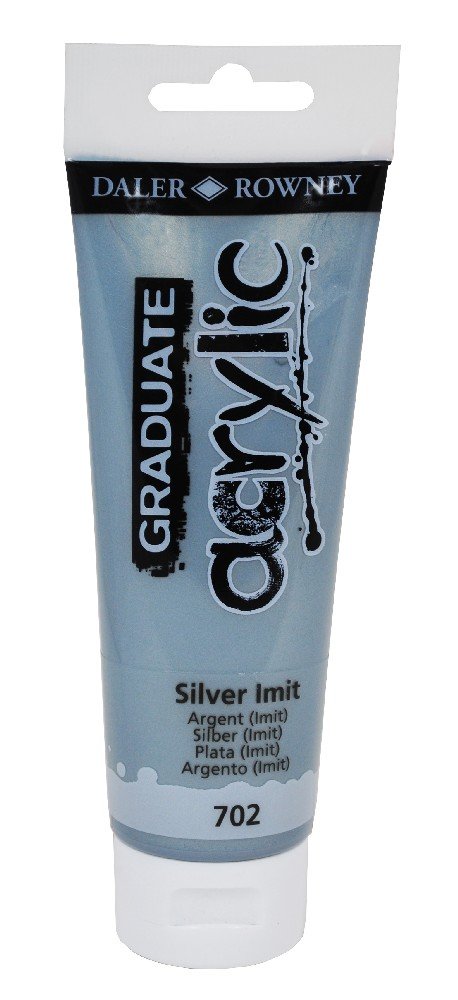 Akrylfärg Graduate 120 ml - Silver - Akrylfärger, Konstnärsfärger