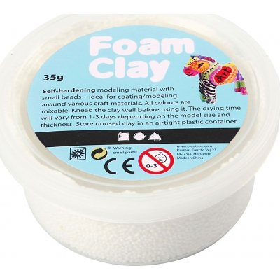 Foam Clay - hvid - 35 g