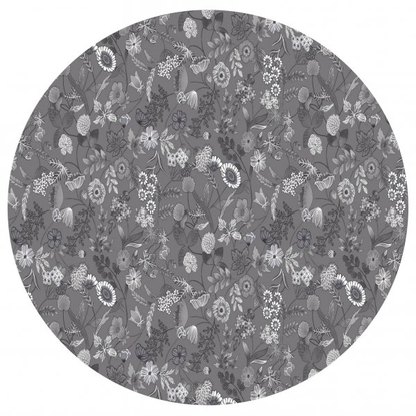 Vaxduk PVC Rund Hilda Gr/Gr