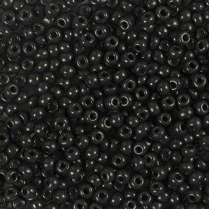 Rocaillepärlor matta frozen Svart 3 mm 25 g Rocaillepärlor matta frozen Svart 3 mm 25 g